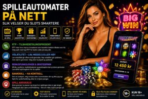 Spilleautomater på nett er blant de mest populære casinospillene for norske spillere.